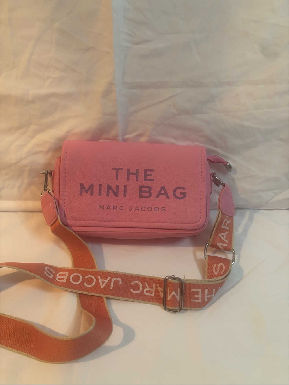 Marc Jacobs Mini Bag in Pink with Orange Strap